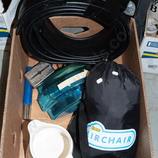 box; wheel arch fender flares, air chair, jug etc