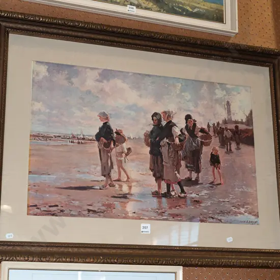John Sargent print - at the beach