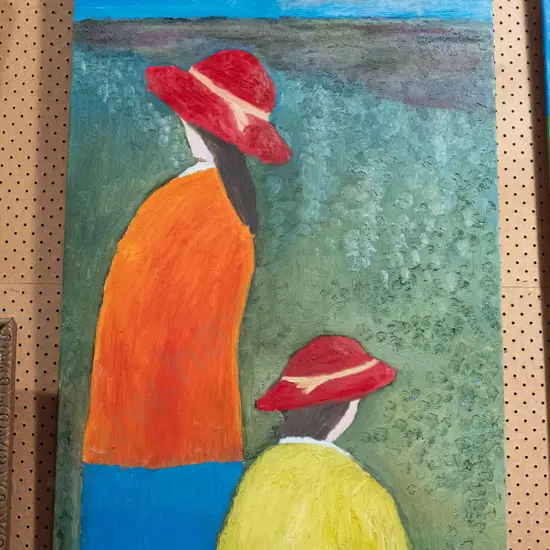 Justin Morshuis oil on boxed canvas  - Taieri H915 W610