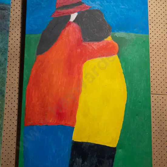 Justin Morshuis oil on boxed canvas  - Taieri H915 W610