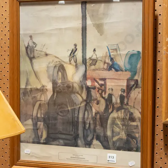 framed Frances Hodgkins print - wrinkles