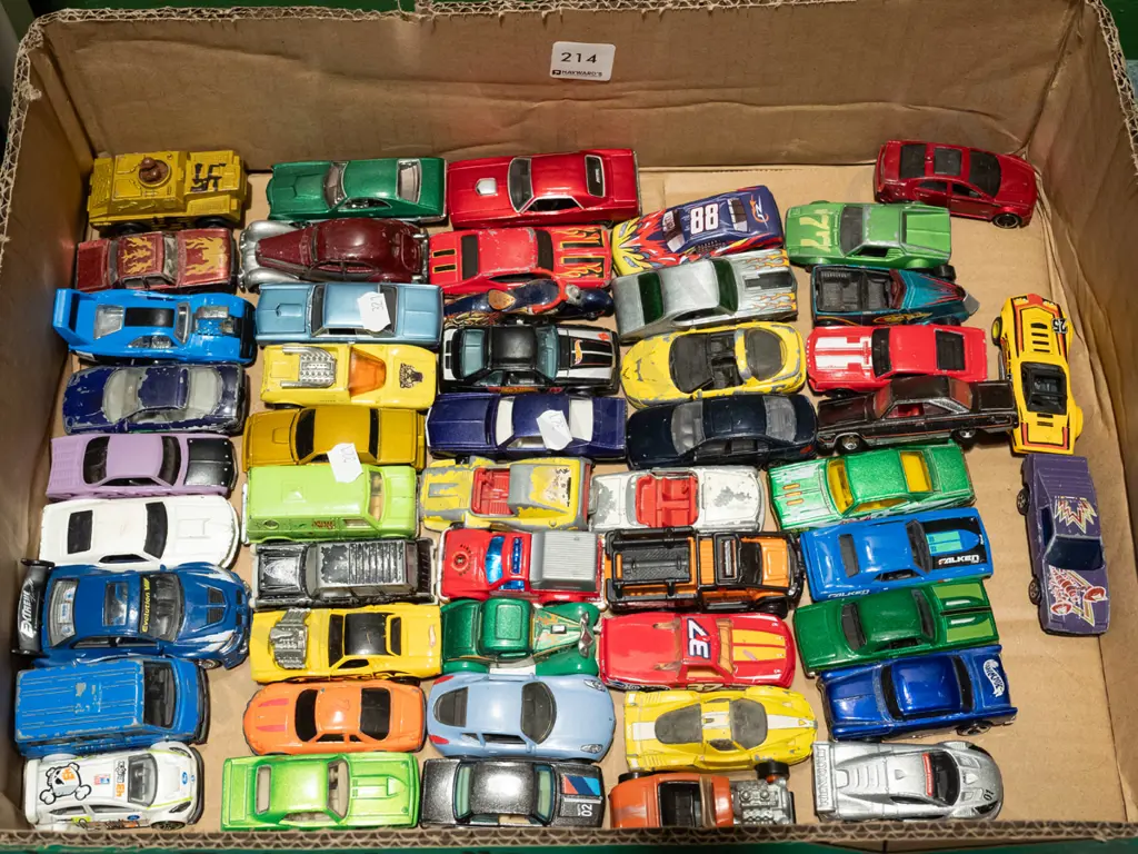 box of toy vehicles Image 1++