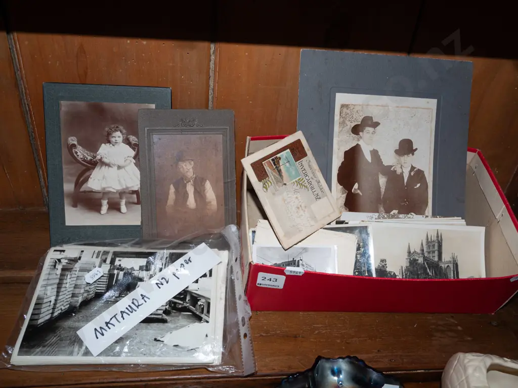 souvenir postcards, Wellington photographs, bag of Mataura Paper Mills ephemera etc Image 1++