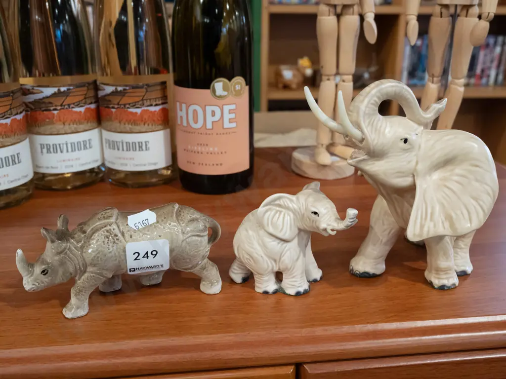 ceramic model elephants, rhinoceros Tallest H150 Image 1++