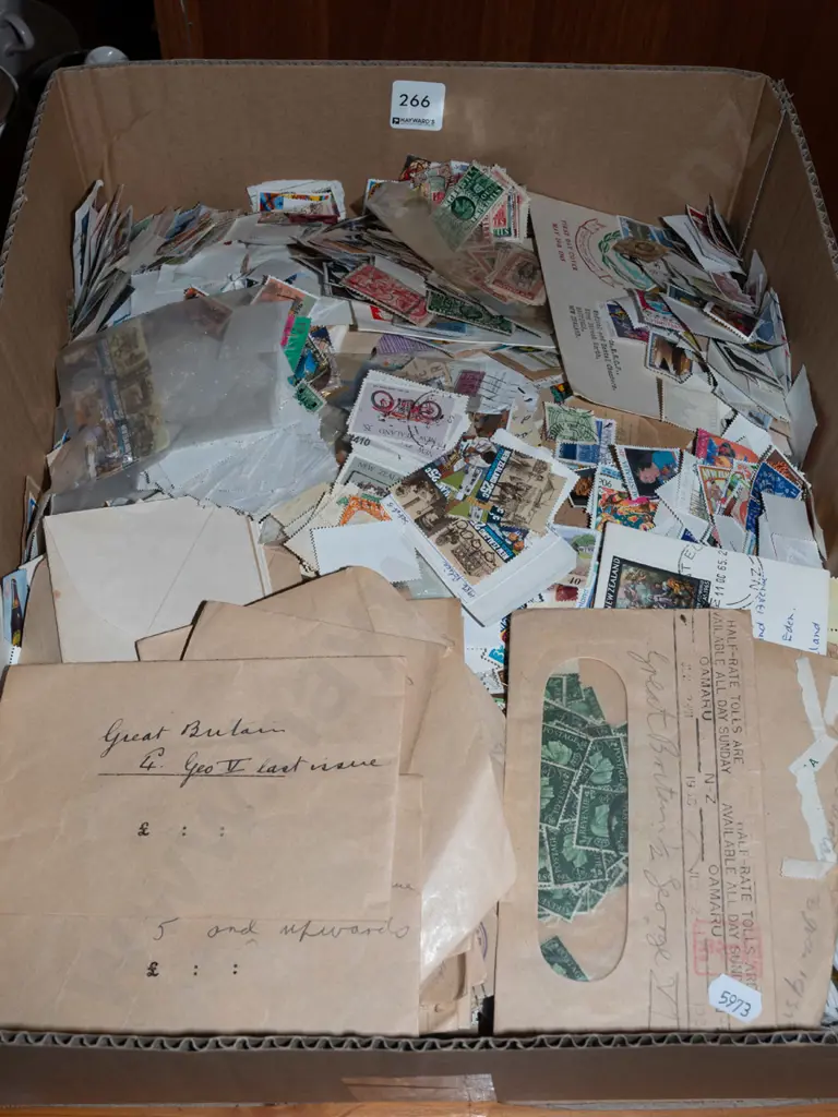 box of various stamps Image 1++