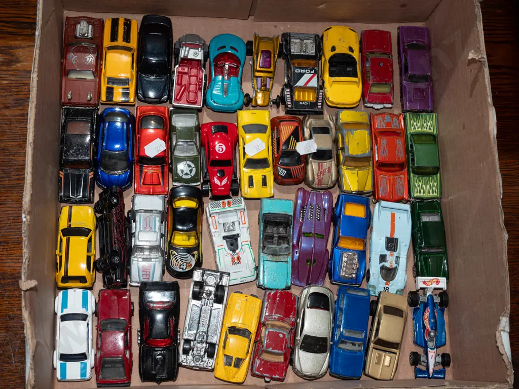 box of toy vehicles Image 1++