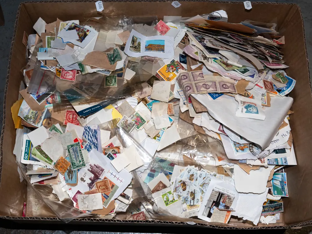 box of various stamps Image 1++