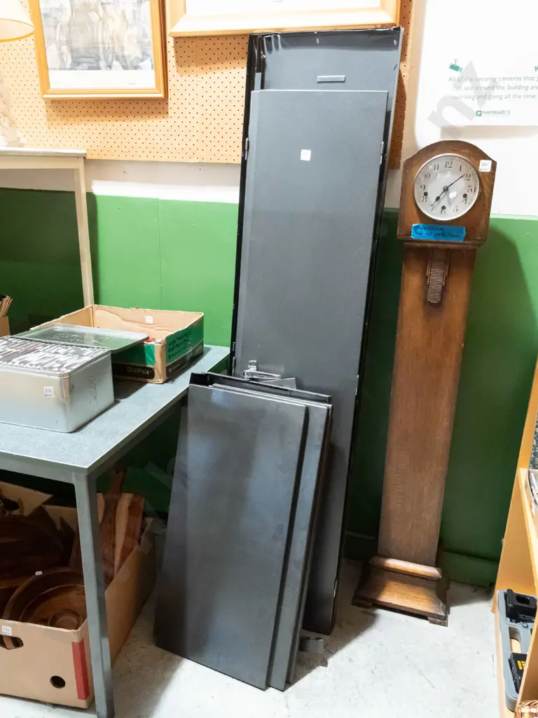disassembled 2 door lockable metal cabinet - key in office Image 1++