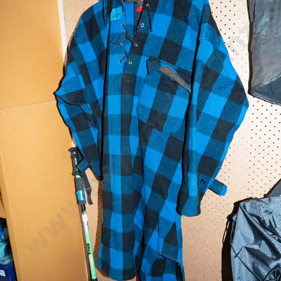 Swanndri OS blue checked bush shirt