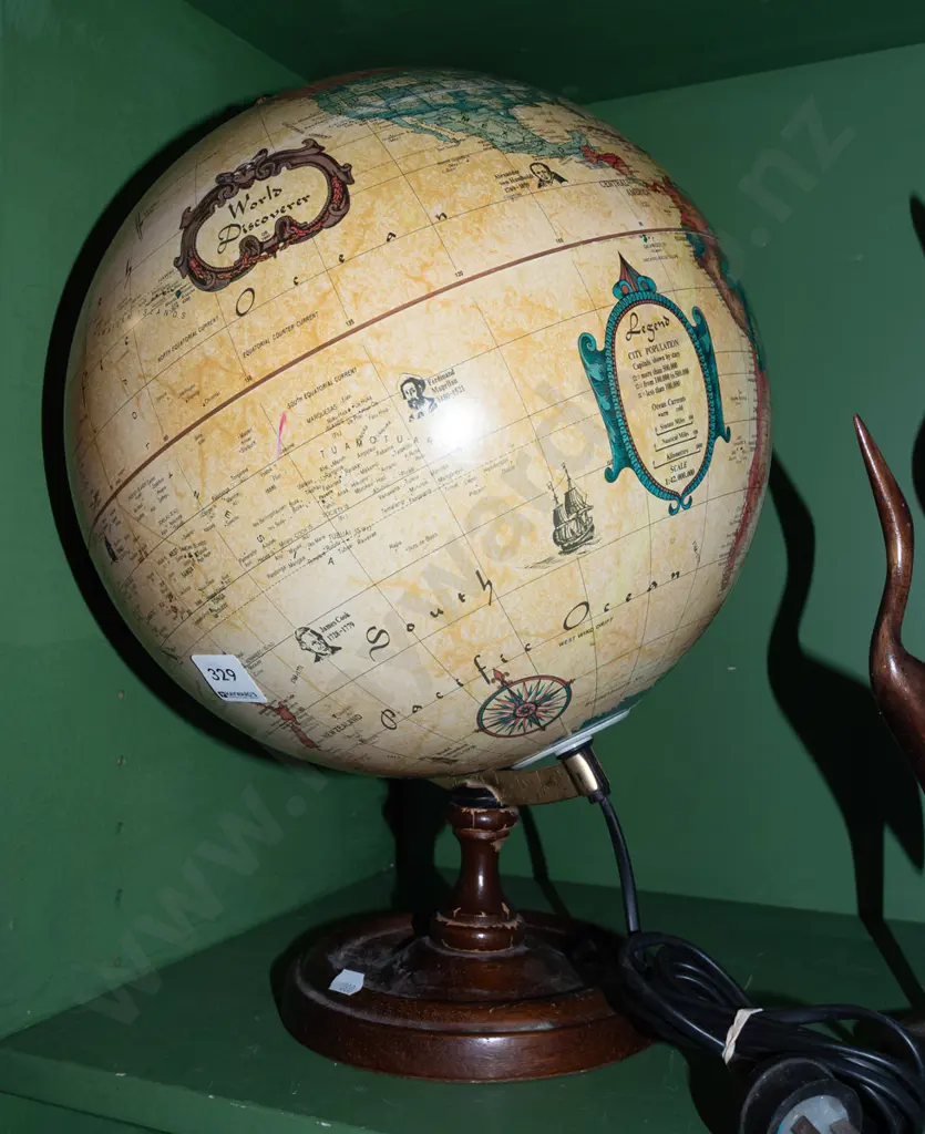 illuminated world globe Image 1++