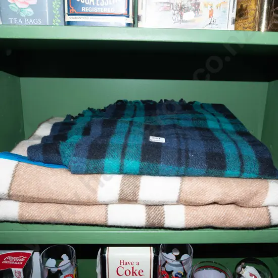 checked woollen blanket, checked travel rug