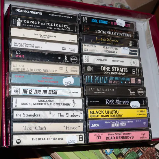 1980s tape cassettes