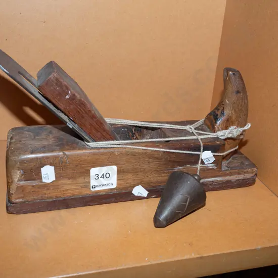 vintage hand plane, plumb bob