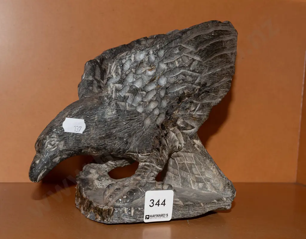 carved stone eagle figurine H170 Image 1++