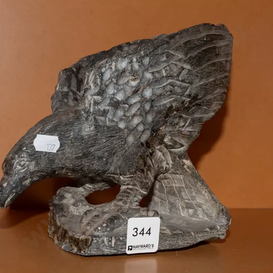 carved stone eagle figurine H170