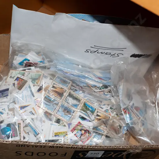 box of stamps