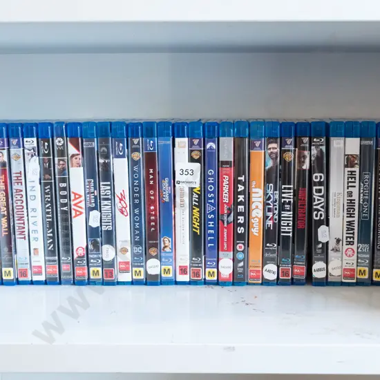 blue ray DVDs