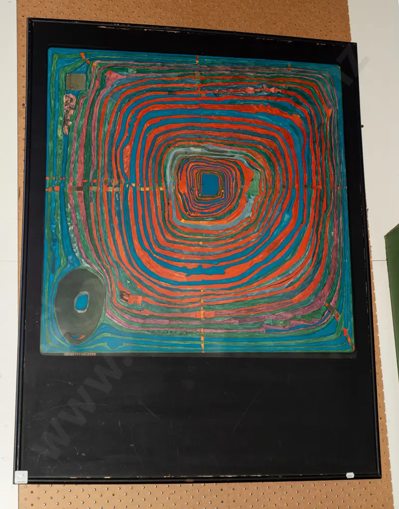 framed Hundertwasser poster print  Image 1++