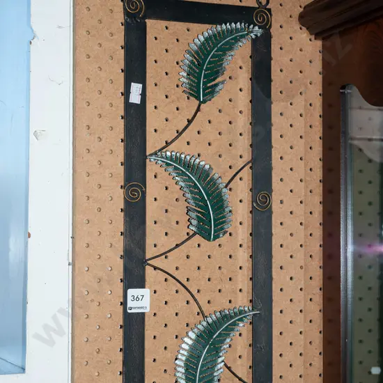 wrought metal garden wall art