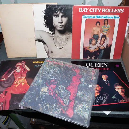 LPs; Strait Jackets Fits, Queen, The Doors etc
