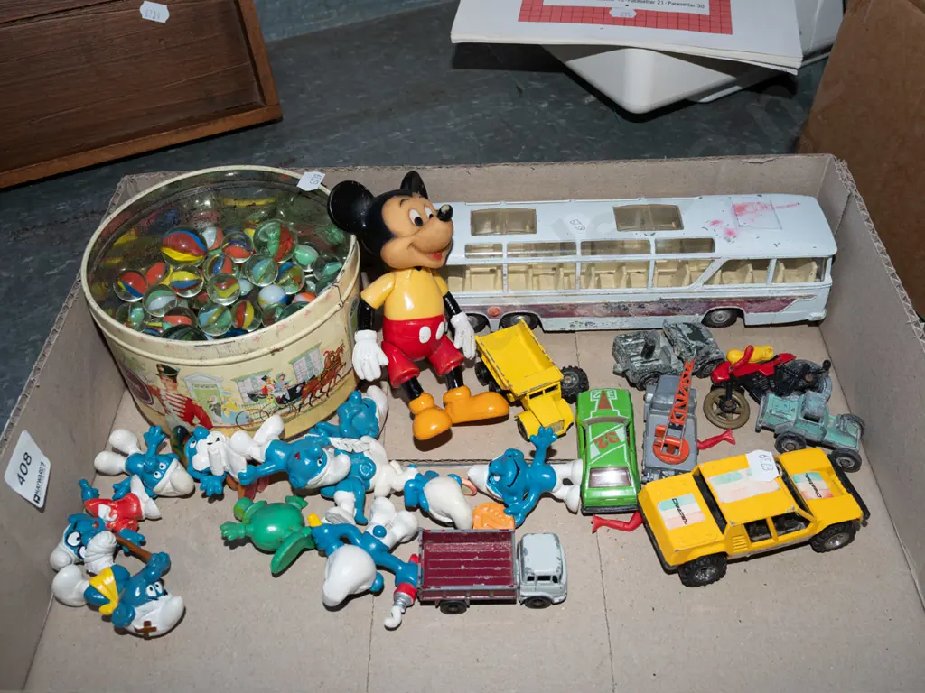 Smurfs, vehicles, marbles etc Image 1++