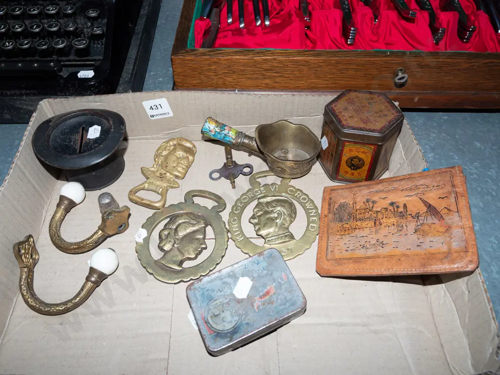 box; horse brasses, bottle openers, money box etc Image 1++