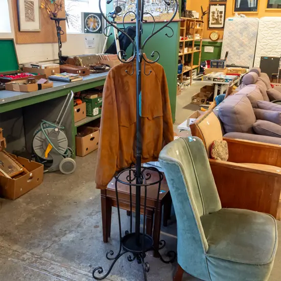 metal coat and umbrella stand