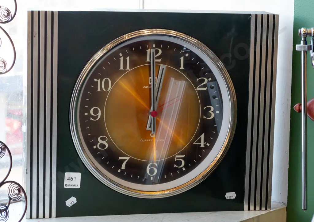 retro quartz wall clock H320 D380 Image 1++
