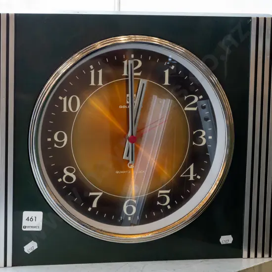 retro quartz wall clock H320 D380