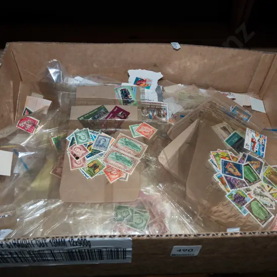 box of stamps