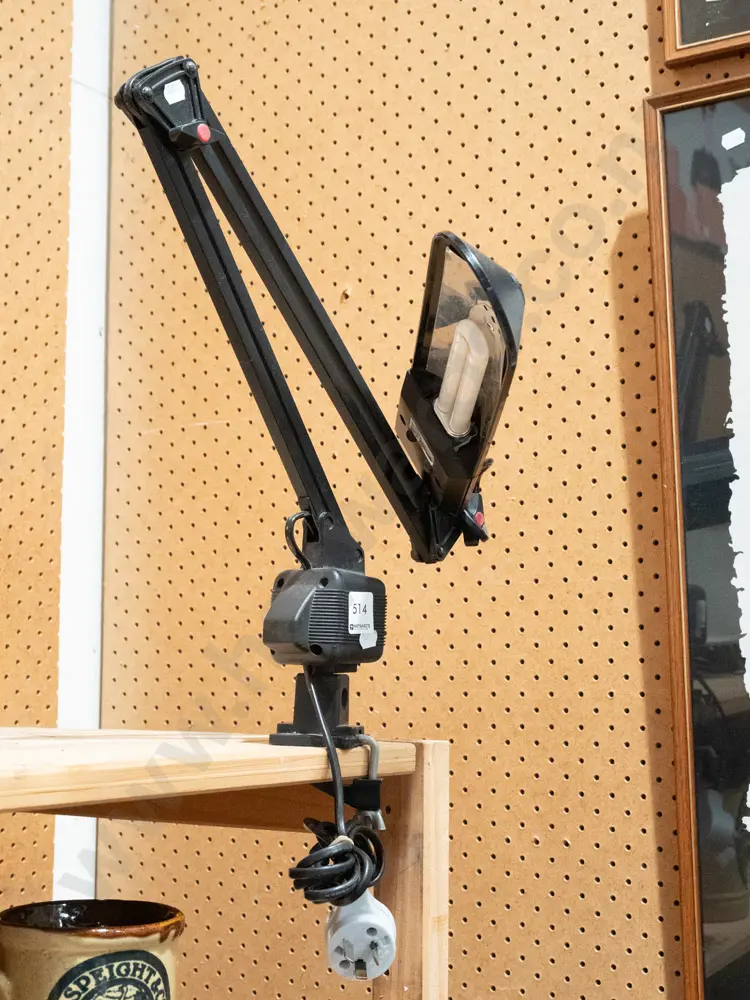 anglepoise neon clamp mounted lamp Image 1++