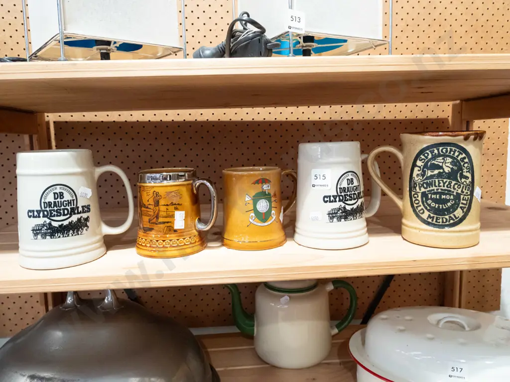 5x ceramic beer mugs Image 1++