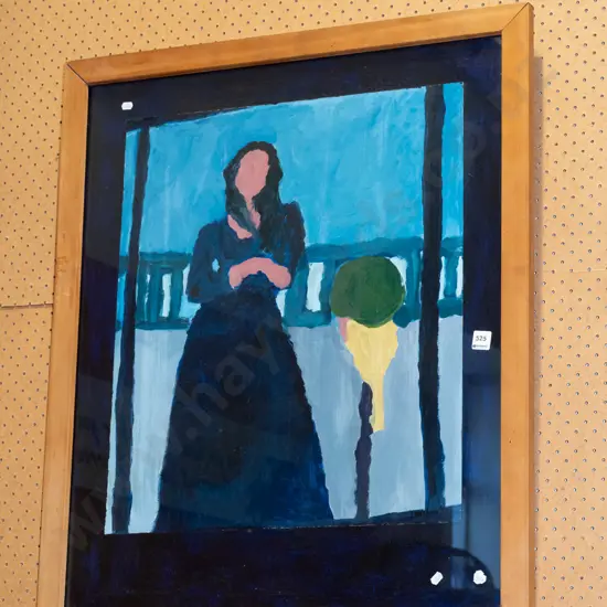 framed Justin Morshuis acrylic - portrait