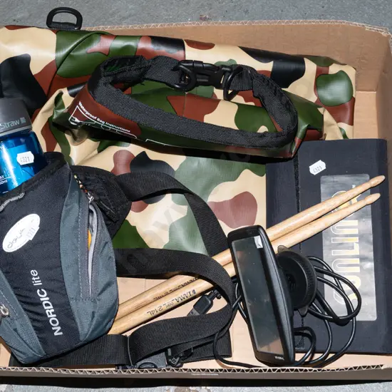 box; drink bottle, waterproof bag, car navigator etc