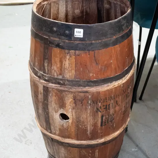 vintage Asian dry goods barrel H680