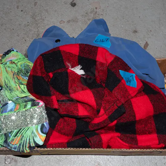box; bush shirt, jacket etc