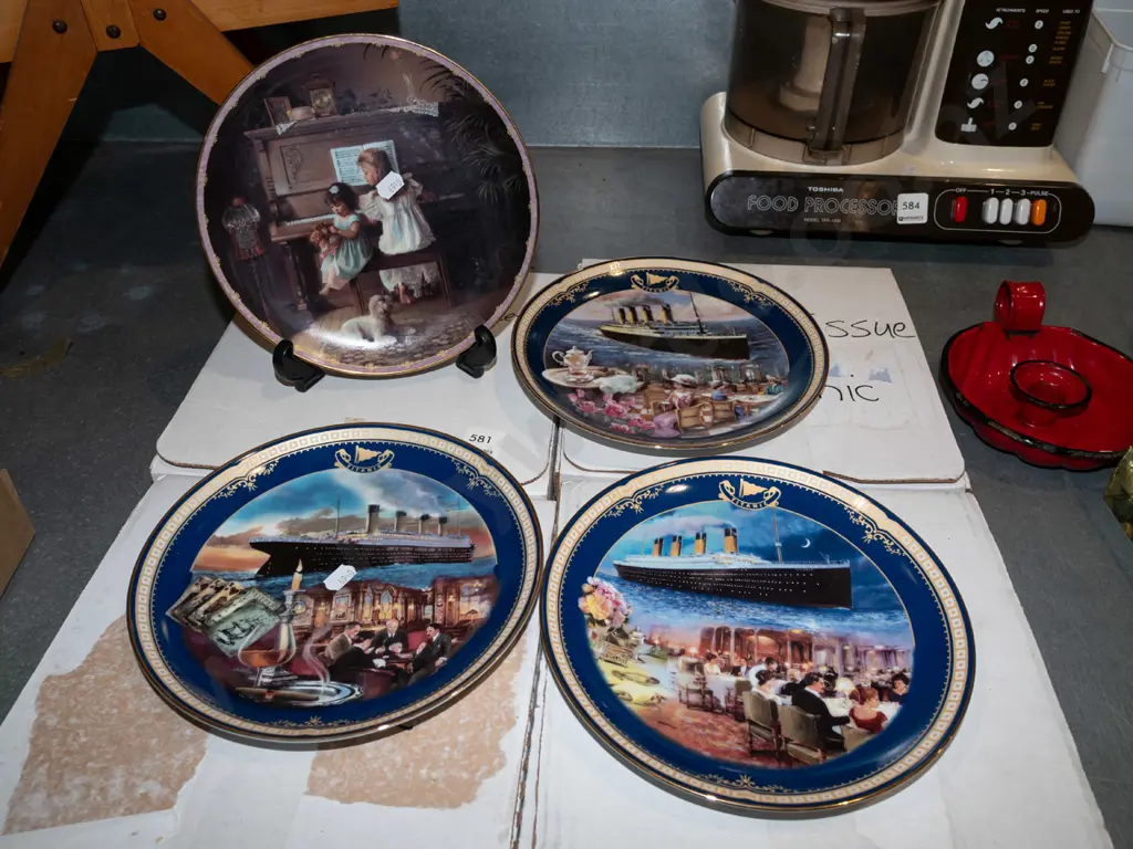 3x Bradford Exchange Titanic plates, 1x Best of Times plate Image 1++