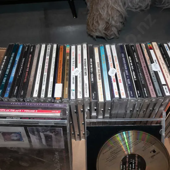 box of CDs