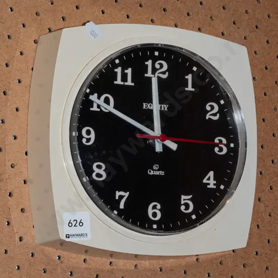 Equity plastic wall clock