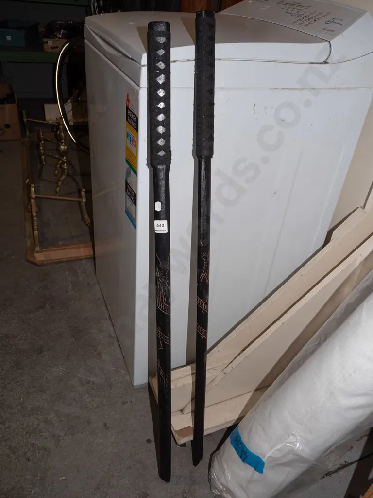 2x wooden practice swords Image 1++
