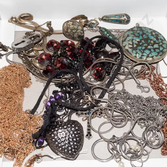 tray of costume jewellery