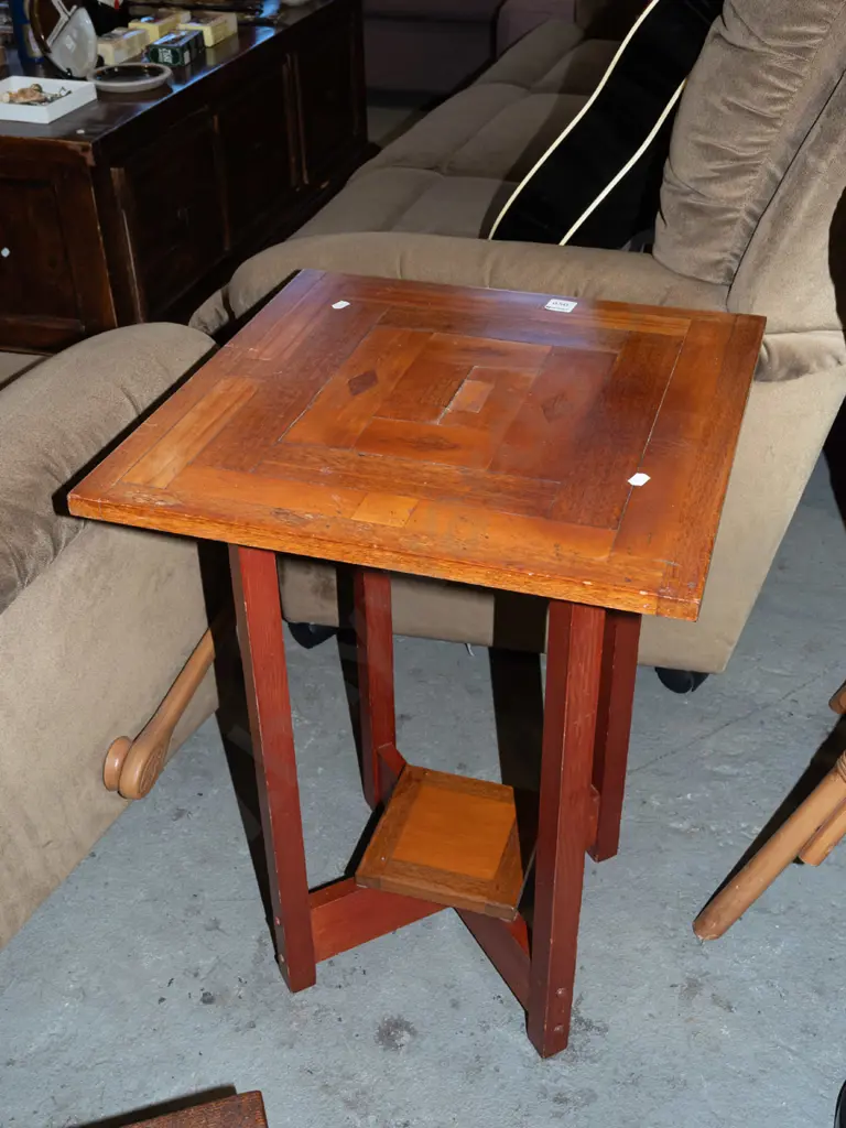 wooden 2 tier lamp table Image 1++