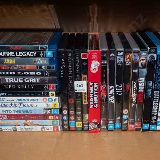 blue ray DVDs and DVDs
