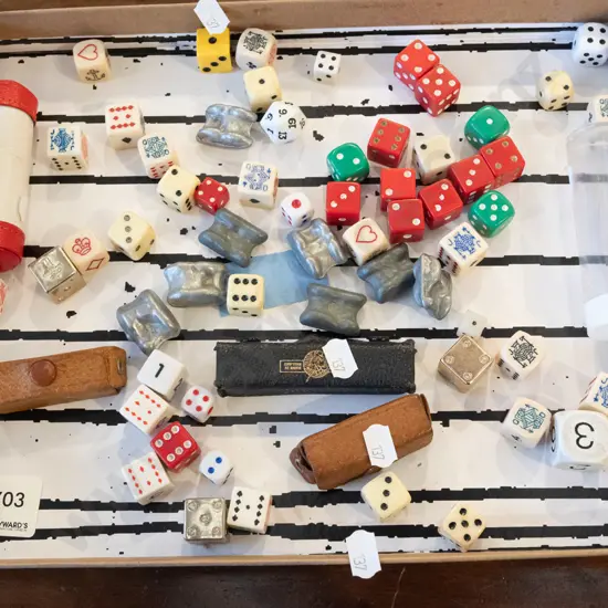tray of dice