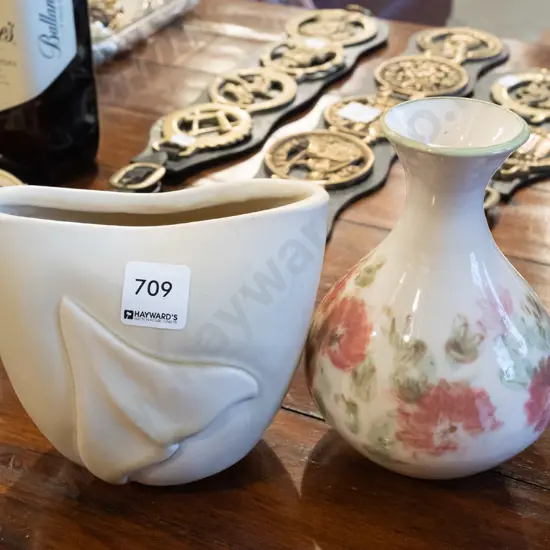 2x Dunedin studio pottery vases H170