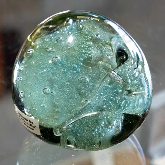 studio art glass Hoglund paperweight