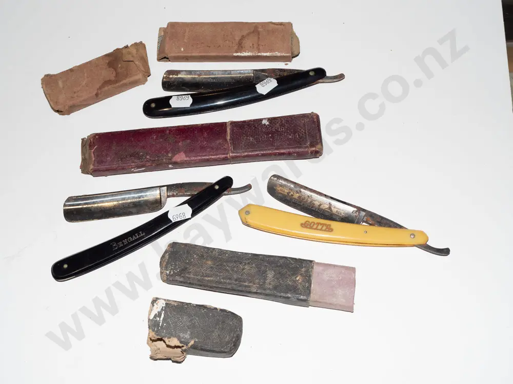3x cut throat razors Image 1++