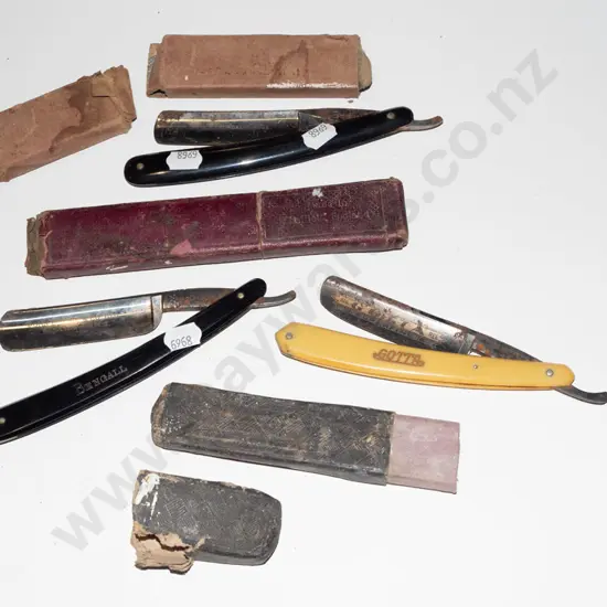 3x cut throat razors