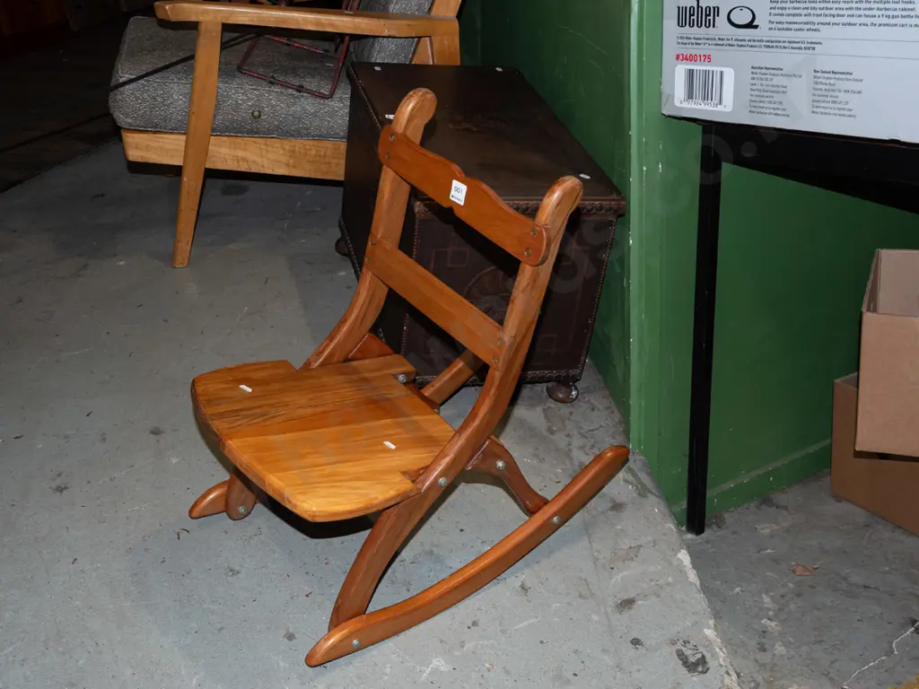 child's rimu rocking chair Image 1++