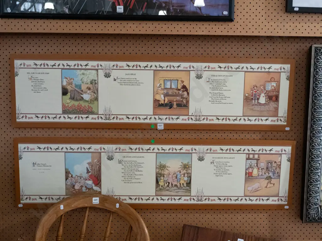 2x child's nursery rhymes prints Image 1++